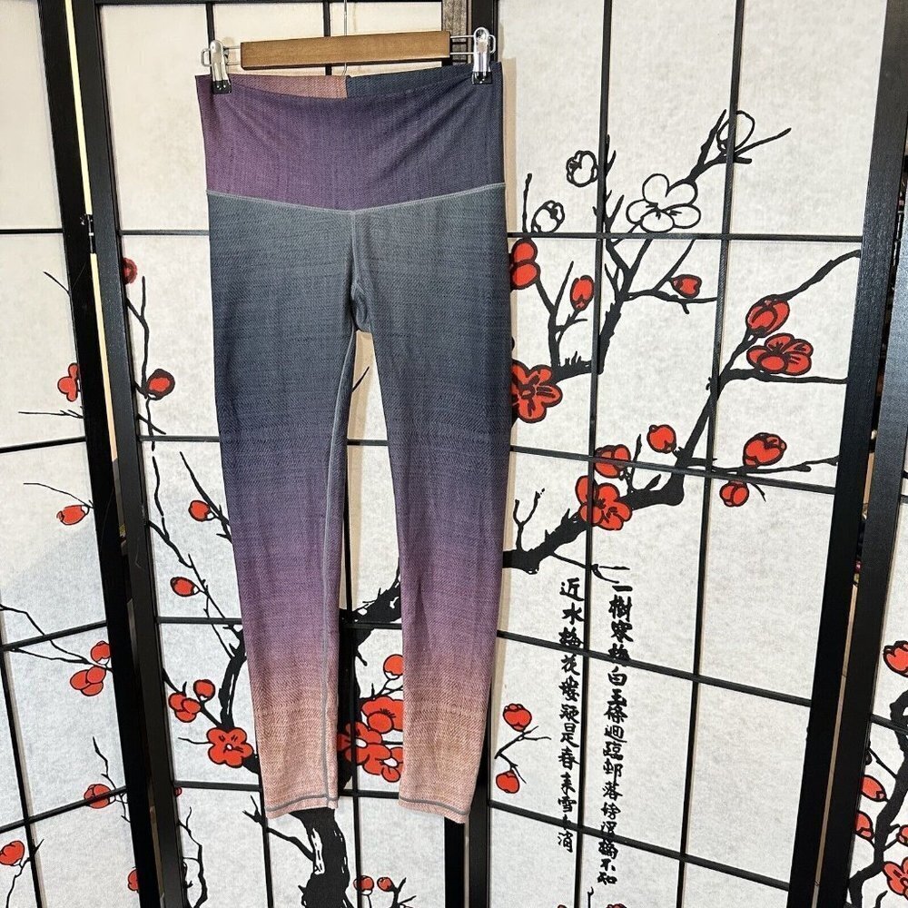 NIYAMA SOL Womens Size M Magic Hour Barefoot Legging Purple Yoga Full Length